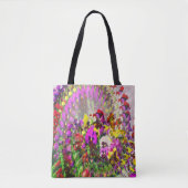 Wervelwind van Pansies.... Tote Bag (Voorkant)