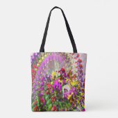 Wervelwind van Pansies.... Tote Bag (Achterkant)