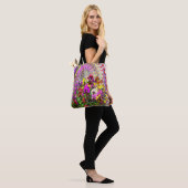Wervelwind van Pansies.... Tote Bag (Op model)