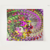 Wervelwind van Pansies.... Wandkleed (Voorkant (horizontaal))