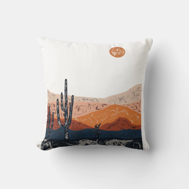 wervelwoestijn kussen (Voorkant)