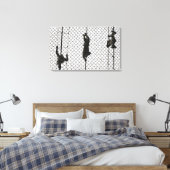 werven die een obstakel voltooien canvas afdruk (Insitu (Slaapkamer))