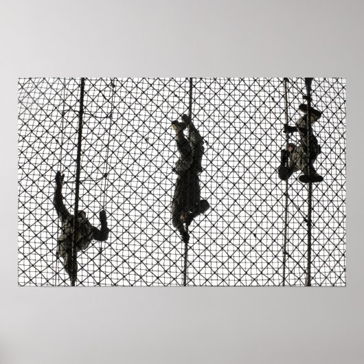 werven die een obstakel voltooien poster (Voorkant)