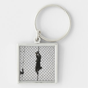 werven die een obstakel voltooien sleutelhanger