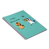 Wervers Staf Eenhoorn Paard Grappig Notitieboek (Rechterzijde)