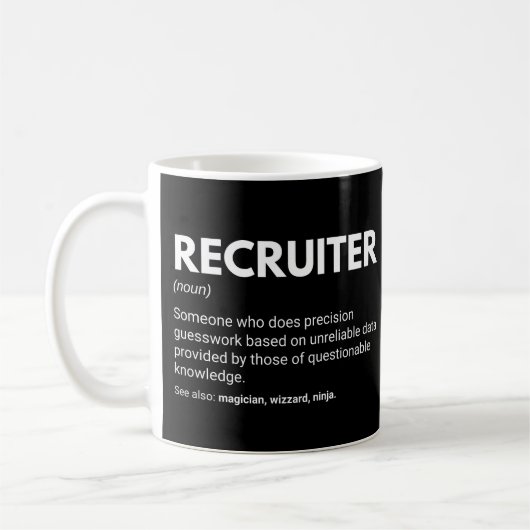 Wervings- en HR-managerdefinitie Koffiemok (Links)