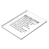 Wervingsfunctionaris Notitieboek (Linkerzijde)