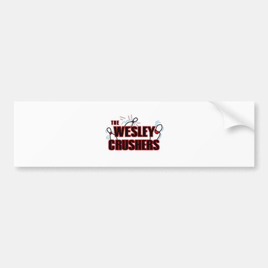 Wesley Crushers Bumpersticker (Voorkant)