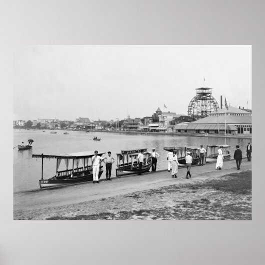 Wesley Lake, Asbury Park: 1901 Poster (Voorkant)
