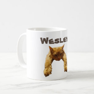 Wesley Naam Met Luie Kat, Koffiemok