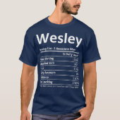 WESLEY Nutrition Funny Birthday Personalized T-shirt (Voorkant)