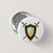 Wesnoth schild & gekruiste swords logo-knoppen ronde button 3,2 cm (Voorkant /achterkant)