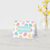 Wesołego Alleluja, Poolse Pasen Kaart (Gele Bloem)