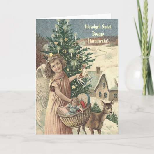Wesolych Swiat Bozego Narodzenia! Feestdagen Kaart (Voorkant)