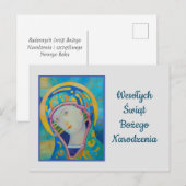 Wesołych Świąt Bożego Narodzenia kerstkaart Briefkaart (Voorkant / Achterkant)