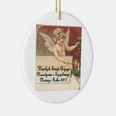 WESOLYCH SWIAT BOZEGO NARODZENIA MERRY CHRISTMAS KERAMISCH ORNAMENT (Rechts)