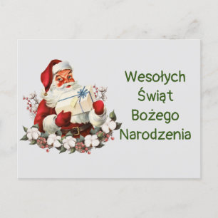 Wesołych Świąt Bożego Narodzenia Merry Kerstmis Briefkaart
