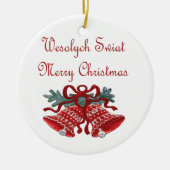 Wesolych Swiat Keramisch Ornament (Voorkant)