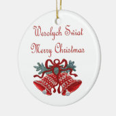 Wesolych Swiat Keramisch Ornament (Links)