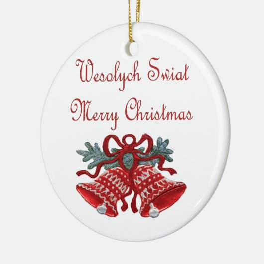 Wesolych Swiat Keramisch Ornament (Links)