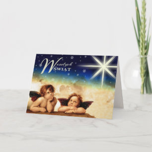 Wesołych Świąt kerstKaart in het Pools Feestdagen Kaart