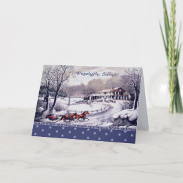 Wesołych Świąt kerstKaart in het Pools Feestdagen Kaart