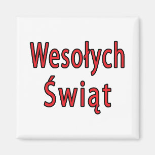 Wesolych Swiat Magneet