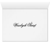 Wesolych Swiat - Merry-kerstkaart (Binenzijde Horizontaal (Onderkant))