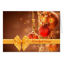 Wesolych Swiat - Merry-kerstkaart