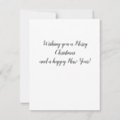 Wesołych Świąt Merry-kerstkaart in Pools goud (Achterkant)