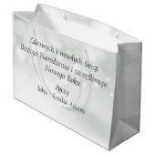 Wesołych świąt Merry Kerstkaart Poolse kerstkaart Groot Cadeauzakje (Achterkant Gekanteld)