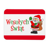 Wesolych Swiat Pools kerstnet Magneet (Horizontaal)