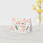 Wesołych Świąt, Poolse kerstKaart Kaart (Gele Bloem)