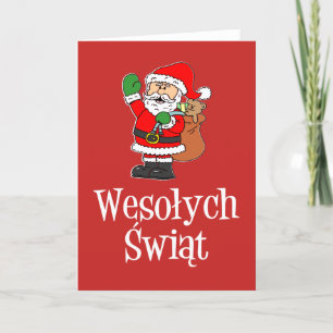 Wesolych Swiat Poolse kerstkerstkerstkerstkerstker Feestdagen Kaart