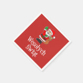 Wesolych Swiat Poolse kerstkerstkerstkerstkerstker Servet (Hoek)