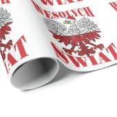 Wesolych Swiat Poolse kerstman Santa Hat Cadeaupapier (Rol Hoek)