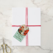 Wesołych Świąt Poolse Kinderen voor kerst met kers Cadeaulabel (Met Touw)