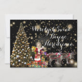 Wesołych świąt Religieuze Kerstkaart in het Pools Aankondiging (Voorkant)