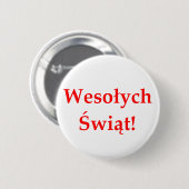 Wesolych Swiat Ronde Button 5,7 Cm (Voorkant /achterkant)
