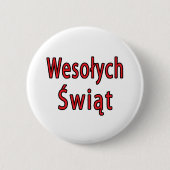 Wesolych Swiat Ronde Button 5,7 Cm (Voorkant)