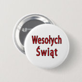 Wesolych Swiat Ronde Button 5,7 Cm (Voorkant /achterkant)