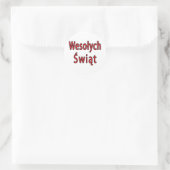 Wesolych Swiat Ronde Sticker (Tas)