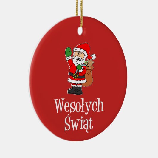 Wesolych Swiat Santa Ornament (Rechts)