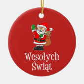 Wesolych Swiat Santa Ornament (Voorkant)