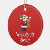 Wesolych Swiat Santa Ornament (Links)
