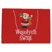 Wesolych Swiat Santa Poland kerst Groot Cadeauzakje (Achterkant)