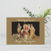 Wesołych świąt Wenskaart voor kerstmis in het Pool Aankondiging (Staand voorkant)