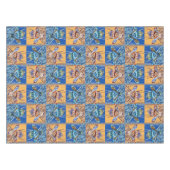Wesp Patchwork Stijl Textielpatroon Tafelkleed (Voorkant (Horizontaal))