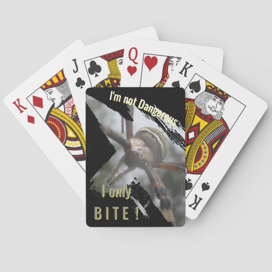 Wesp Spin Close Up Fun Knt. Tekst Pokerkaarten (Achterkant)