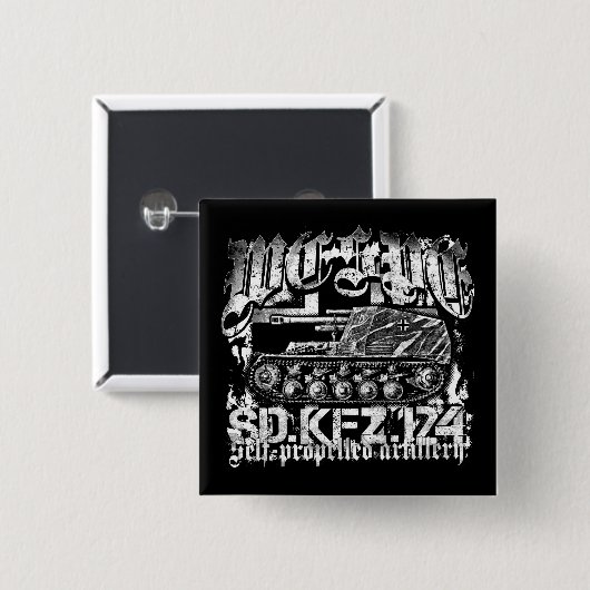 Wespe Pinback Button (Voorkant /achterkant)